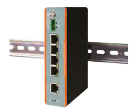 Jetway JDL105G (DIN Rail LAN Switch, 5x 1000MBit, 12-36VDC, Wide temperature range -40 to 85�C)